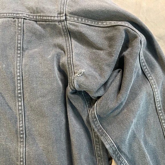 Vintage Wrangler Classic Denim Jean Jacket Black 2X - Picture 6 of 9